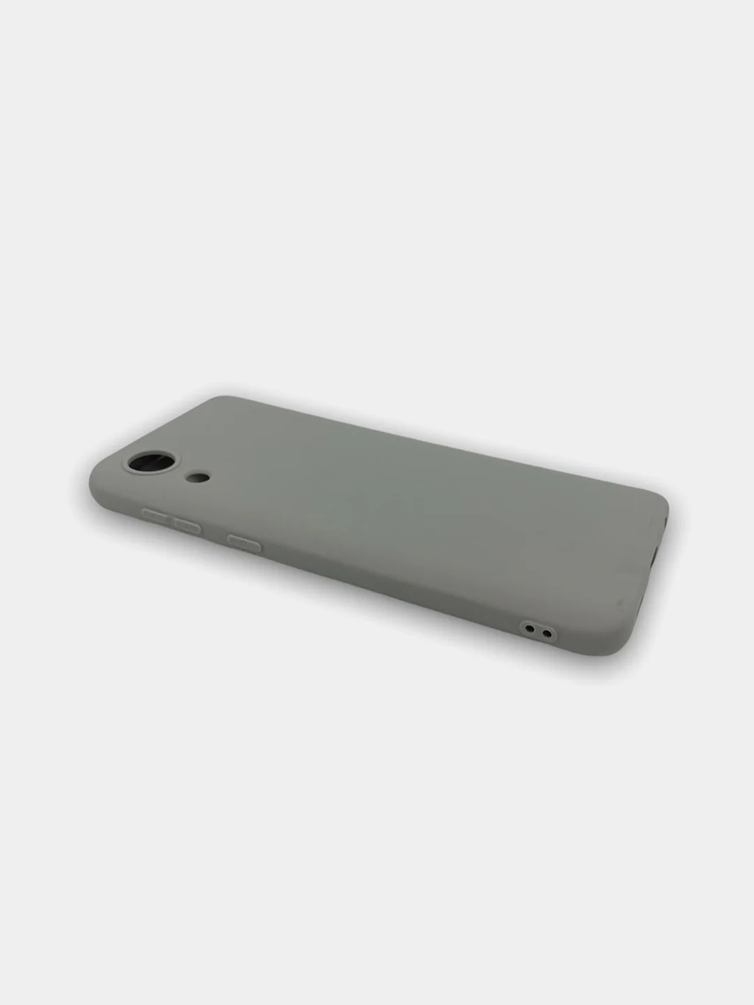 Серый чехол Samsung Galaxy A03 core, силиконовый