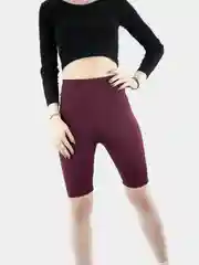 Бордовый велосипедки женские, шорты спортивные