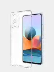Силиконовый чехол Xiaomi Redmi Note 10 / Note 10S, прозрачный, с защитой камеры