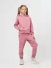 Розовый детский спортивный костюм: худи и джоггеры