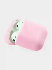 Розовый чехол для наушников AirPods 1, 2, силиконовый