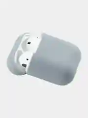 Синий меланж чехол для наушников AirPods 1, 2, силиконовый