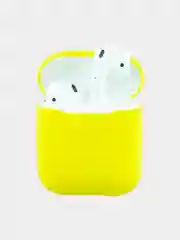 Желтый чехол для наушников AirPods 1, 2, силиконовый