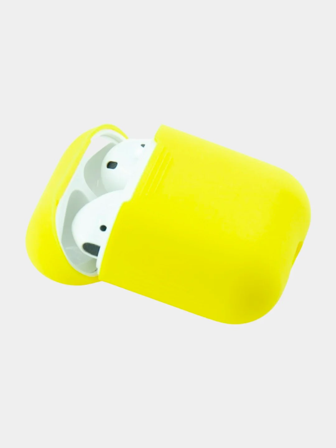 Желтый чехол для наушников AirPods 1, 2, силиконовый