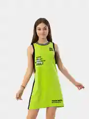 Салатовый комплект: платье и топ, 11-14 лет