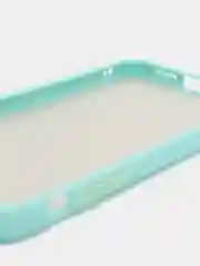 Небесно-голубой чехол на iPhone (Айфон) 6S, 7, 8 Plus, SE, 20, X, XS, XR, 11 Pro Max, 12 Mini, 13, 14, матовый