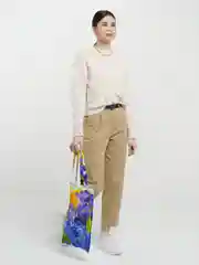 Фиолетовый хозяйственные сумки