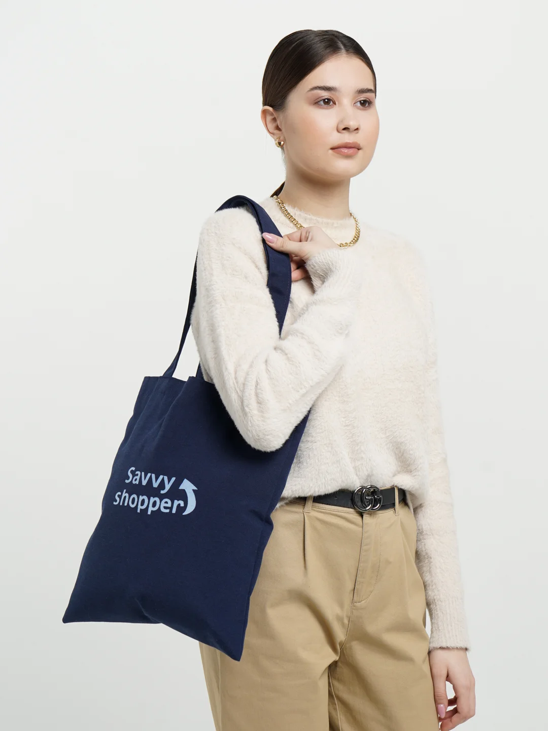 Темно-синий сумка-шоппер, Savvy Shopper