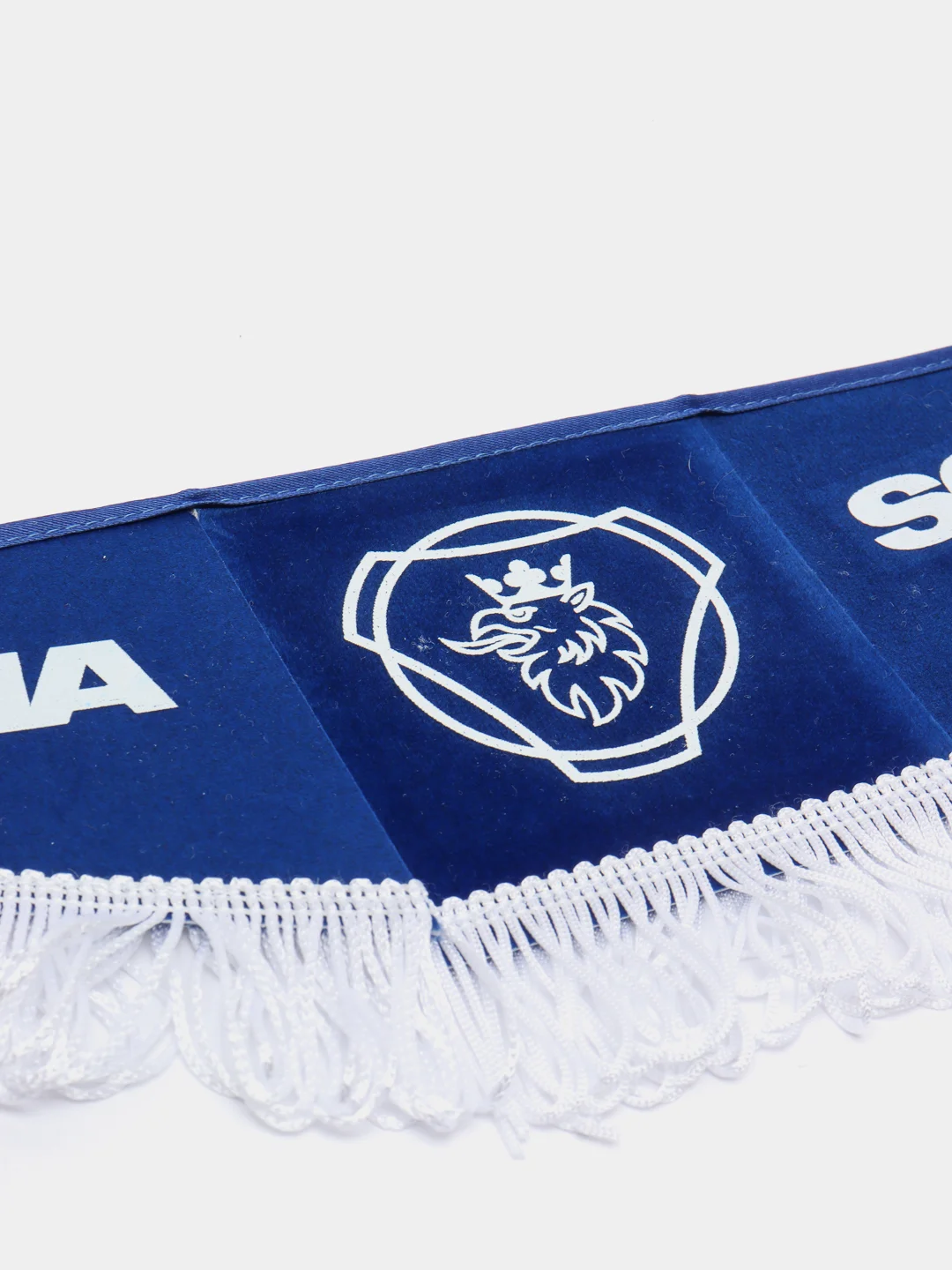 Синий вымпел "SCANIA-СПАСИ И СОХРАНИ", 47 х 12 см