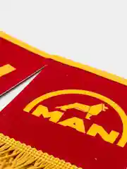 Красный вымпел "МАN", "Спаси и сохрани", 47 х 12 см