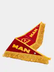 Красный вымпел "МАN", "Спаси и сохрани", 47 х 12 см