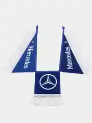 Синий вымпел"mercedes Спаси и Сохрани", 47х12 см