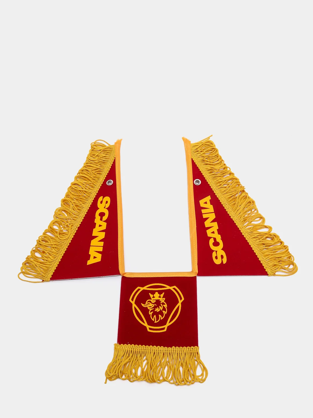 Красный вымпел "SCANIA-СПАСИ И СОХРАНИ", 47 х 12 см