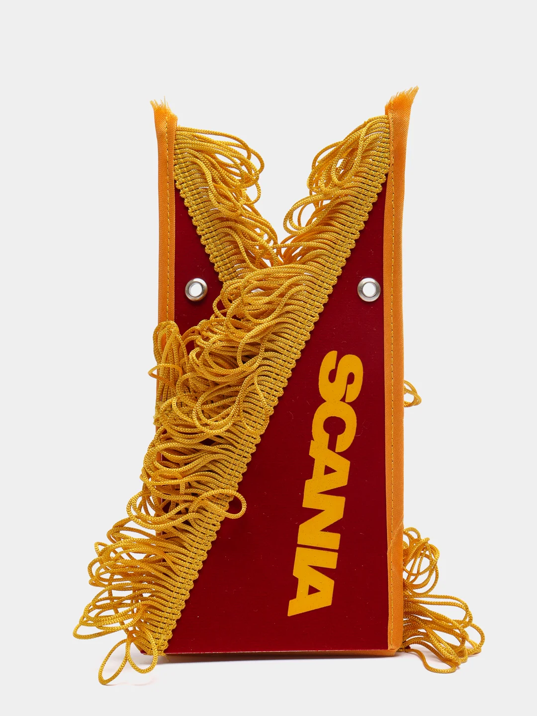 Красный вымпел "SCANIA-СПАСИ И СОХРАНИ", 47 х 12 см