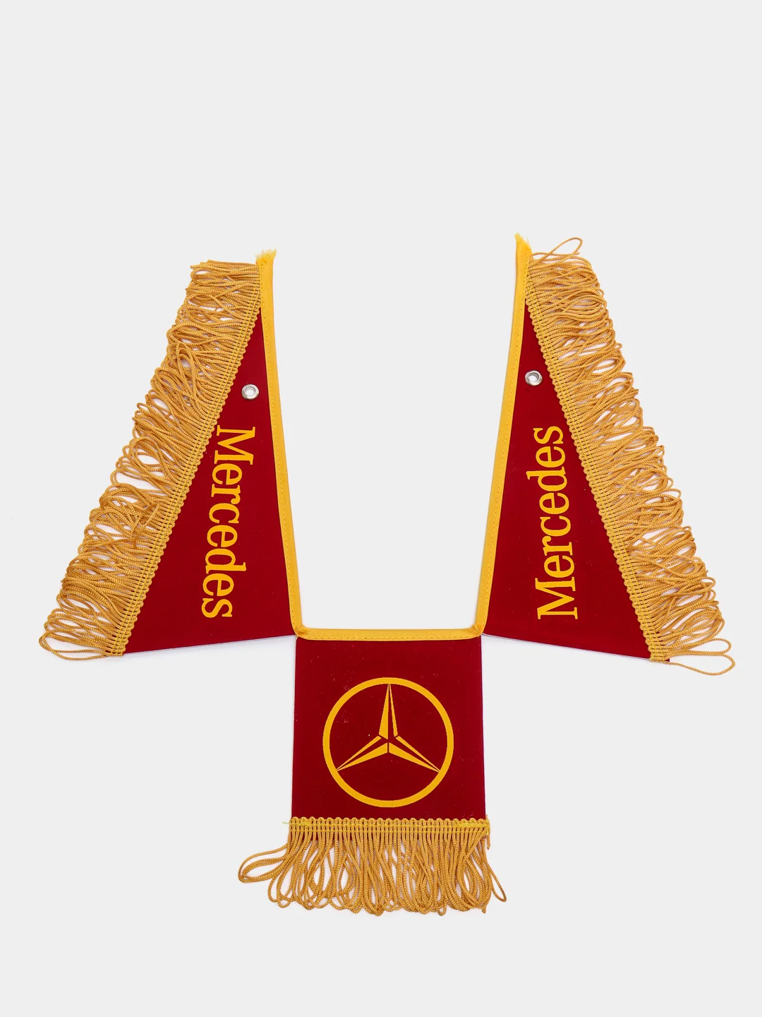 Красный вымпел"mercedes Спаси и Сохрани", 47х12 см