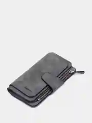 Серый кошелек женский  Baellerry из замшевой экокожи, 10 цветов