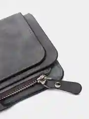 Серый кошелек женский  Baellerry из замшевой экокожи, 10 цветов