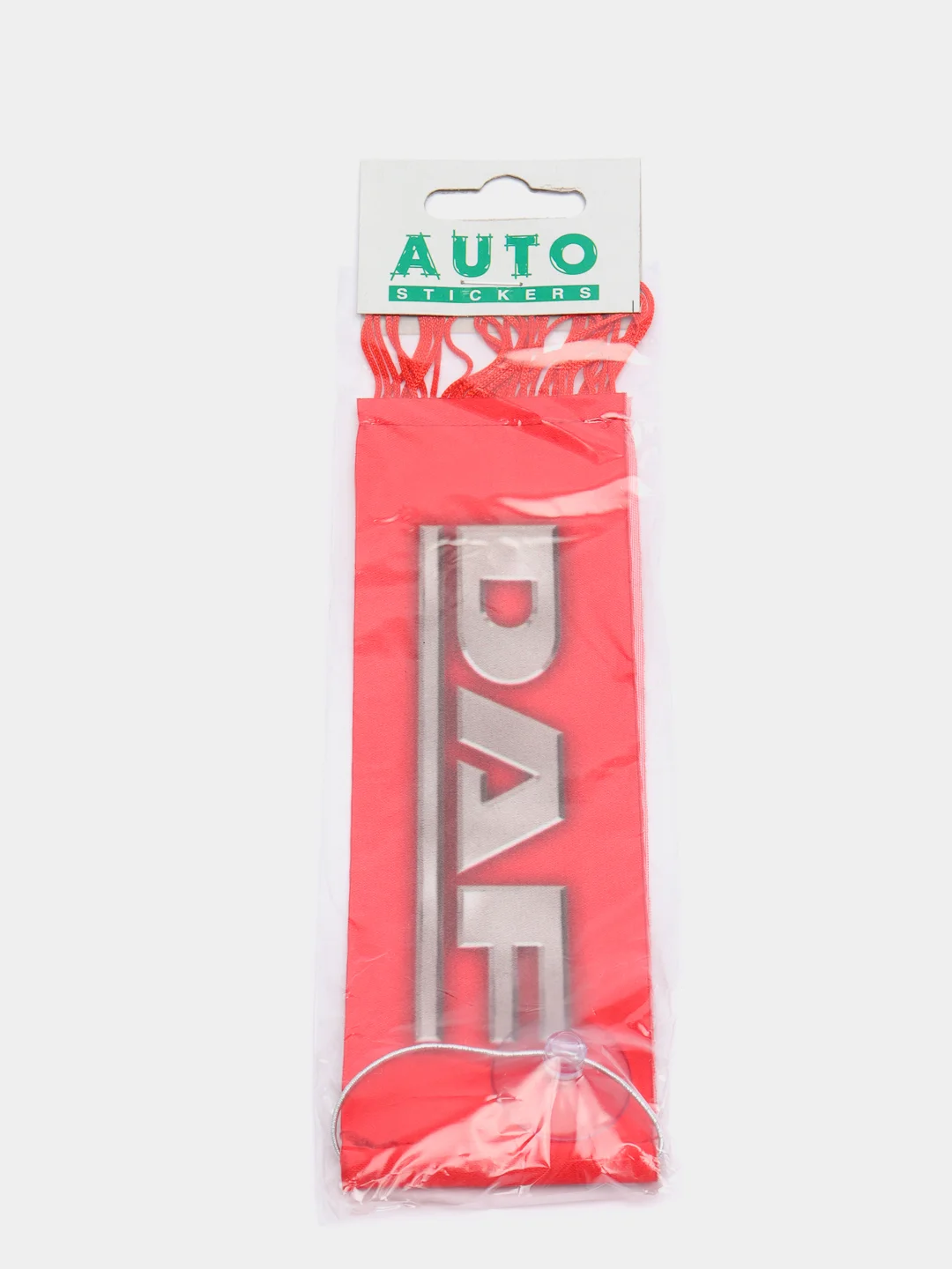 Красный вымпел "Daf", 5.5 х 20 см, бахрома