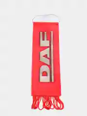 Красный вымпел "Daf", 5.5 х 20 см, бахрома