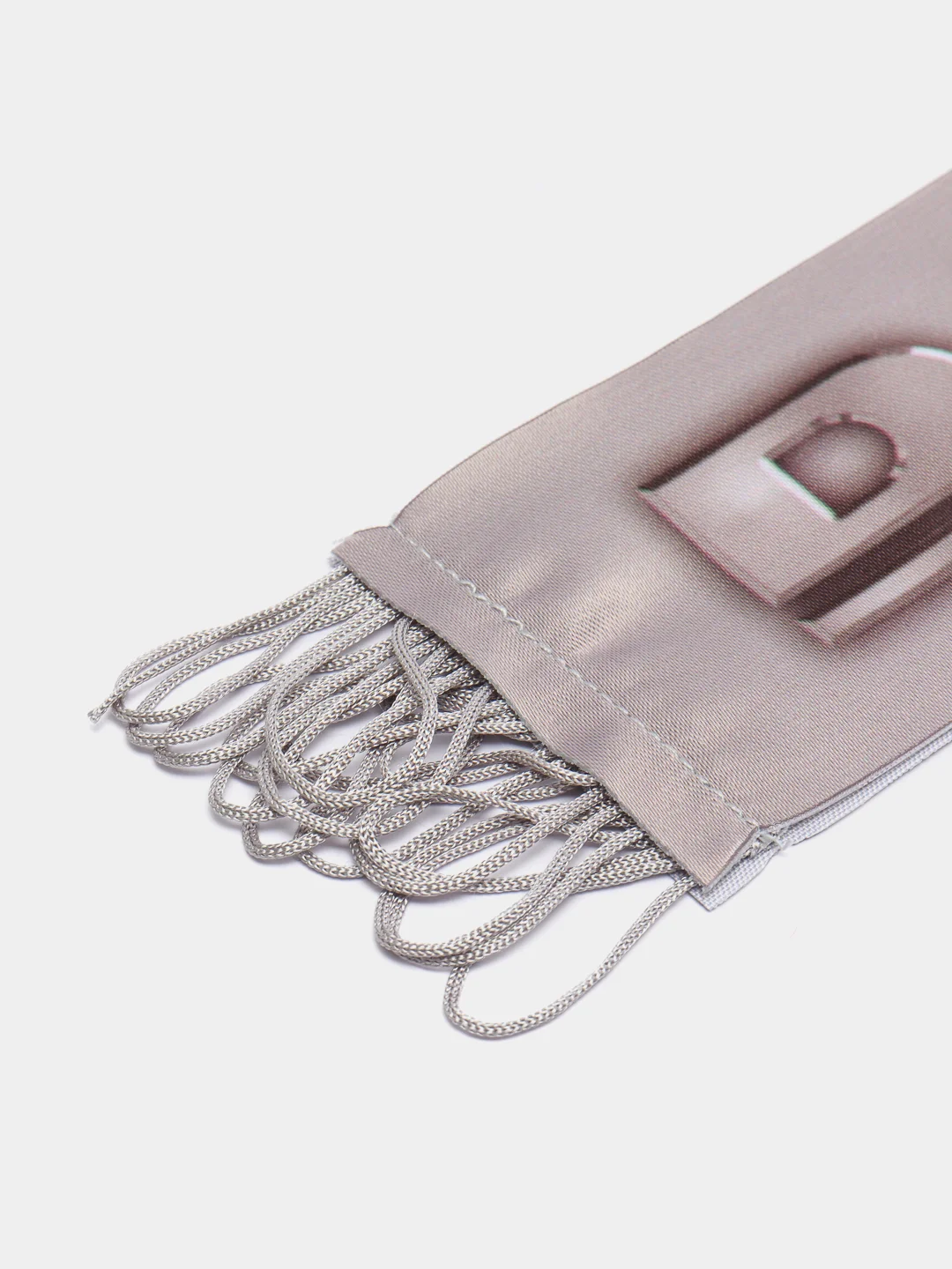 Кремовый вымпел "Daf", 5.5 х 20 см, бахрома