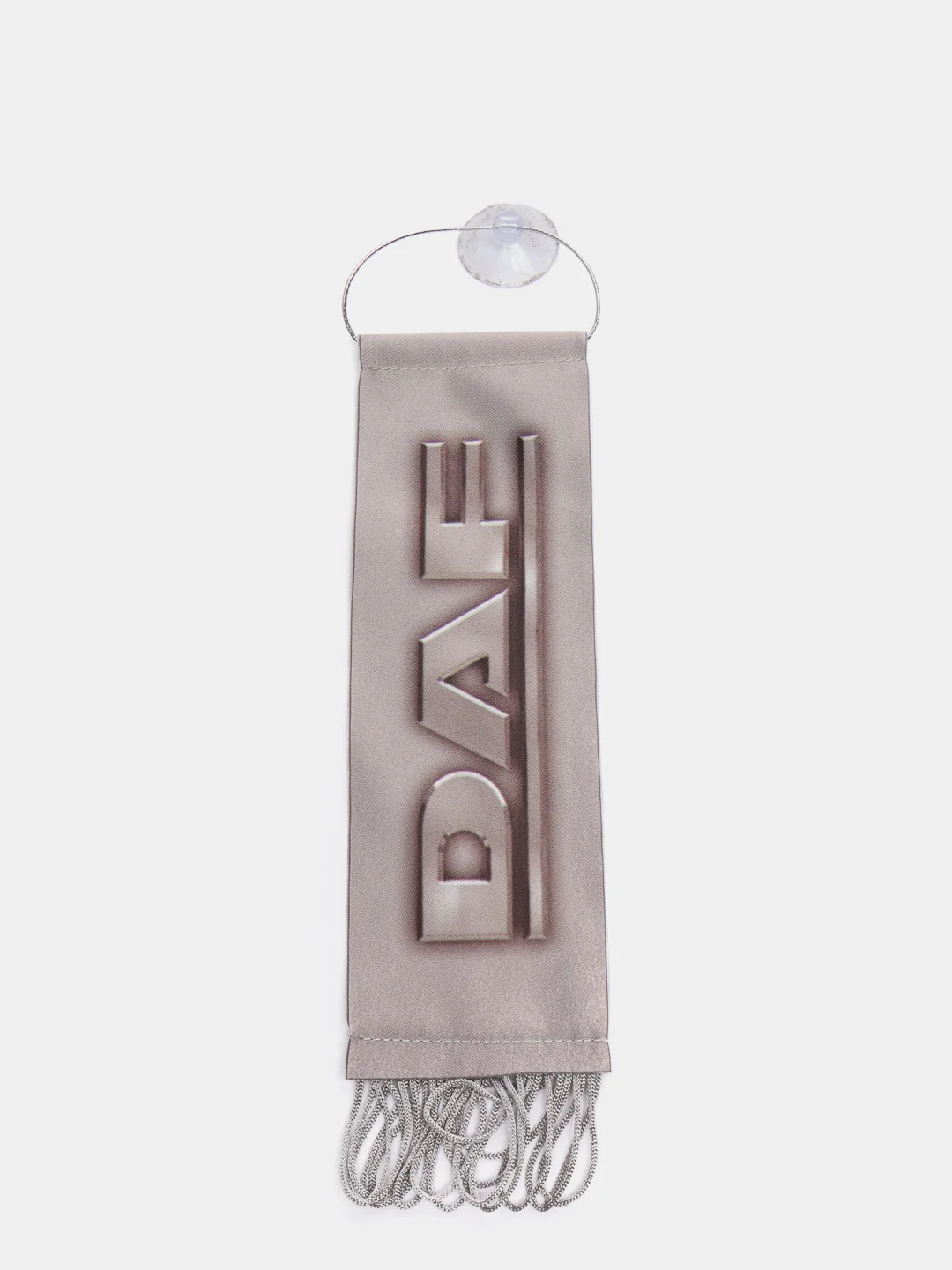 Кремовый вымпел "Daf", 5.5 х 20 см, бахрома