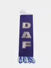 Синий вымпел "Daf", 5.5 х 20 см, бахрома