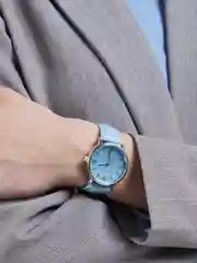 Голубой женские кварцевые часы