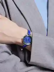 Синий часы кварцевые женские