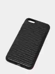 Накладка для Huawei Y5 (2018), силиконовая, под карбон, черный