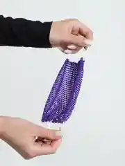Фиолетовый многоразовая маска для лица со стразами