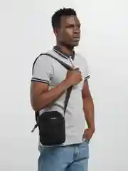 Черный сумка мужская на одно плечо Aotian