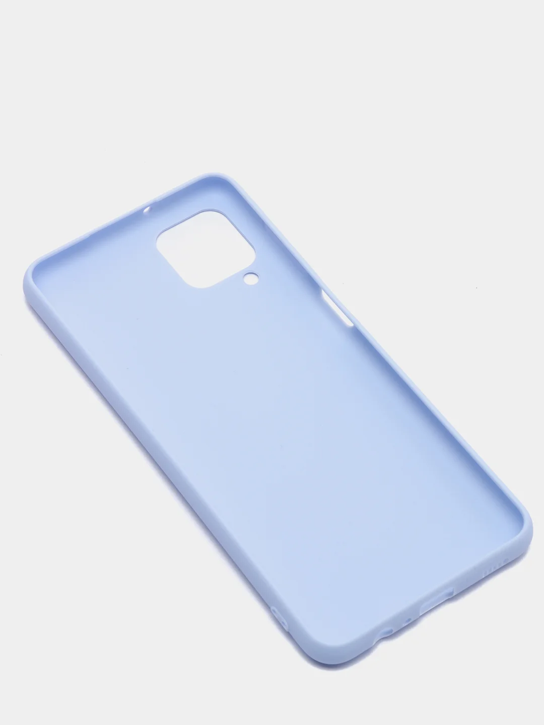 Голубой чехол силиконовый для Samsung Galaxy A12 / M12 ( Самсунг А12 / М12)