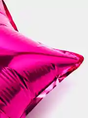Фуксия фольгированный воздушный шар "Звезда", 15 цветов, 30 см