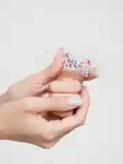 Бирюзовый брошь со стразами ассорти