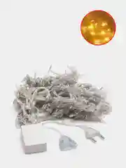 Желтый гирлянда-штора светодиодная, холодный и теплый свет, удлинитель для гирлянд