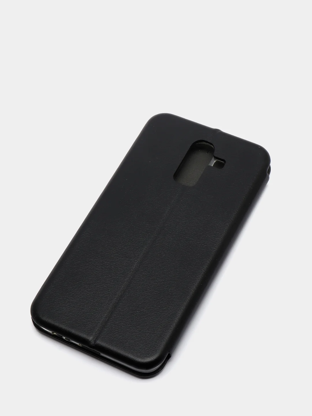 Черный чехол книжка Samsung J8 2018