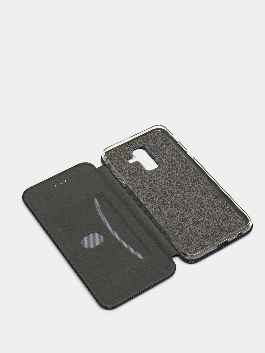 Черный чехол книжка Samsung J8 2018