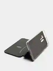 Черный чехол книжка Samsung J8 2018