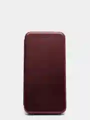 Багровый чехол книжка Samsung J8 2018