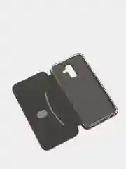 Багровый чехол книжка Samsung J8 2018