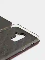 Багровый чехол книжка Samsung J8 2018