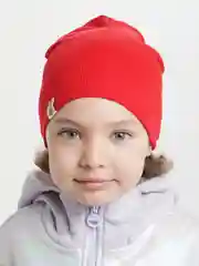 Красный детская двухслойная шапочка 1-5 лет для девочек хлопок