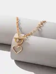 Золотой ожерелье НА ЦЕПОЧКЕ С СЕРДЕЧКОМ