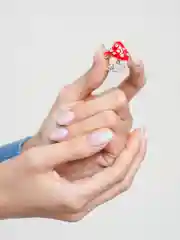 Красный брошь Гриб