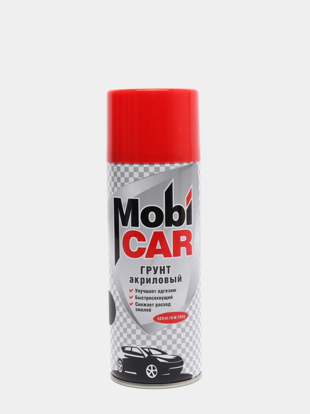 Черный грунт-спрей акриловый Mobicar, 520 мл