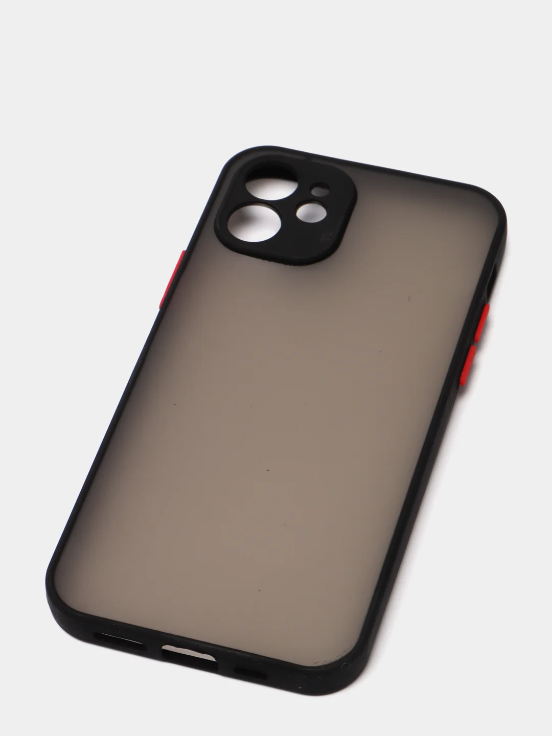 Черный противоударный чехол для iPhone 11, 12, 13, Pro, ProMax, Mini, с защитой камеры