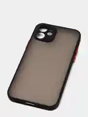 Черный противоударный чехол для iPhone 11, 12, 13, Pro, ProMax, Mini, с защитой камеры