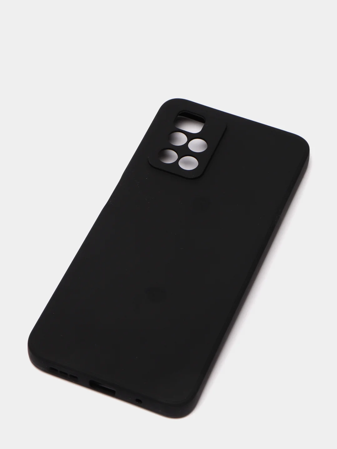 Черный чехол для Xiaomi Redmi 10 силиконовый