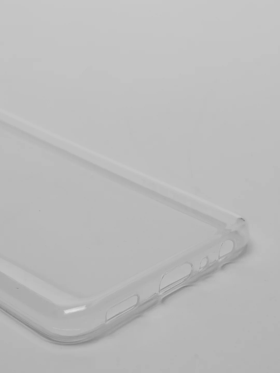 Прозрачный чехол карбон Samsung A03 core с защитой камеры