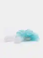 Бирюзовый бант с резинкой ручной работы